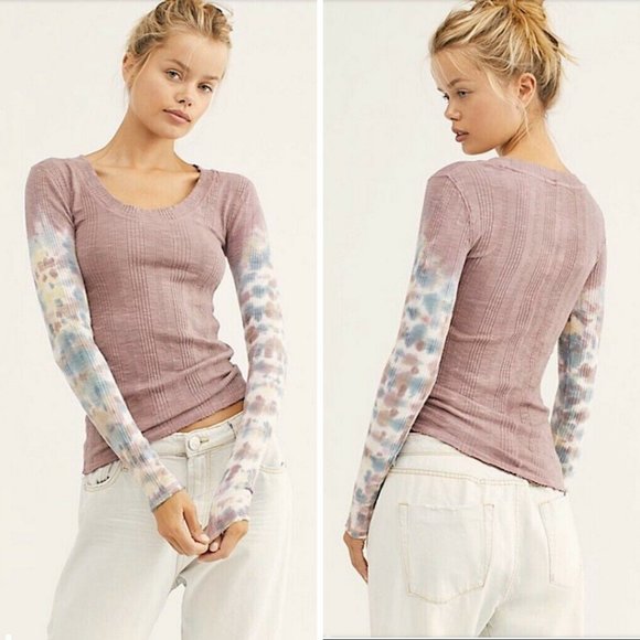 Free People Tops - Free People Big Sur Long Sleeve Top Misty Mountain
